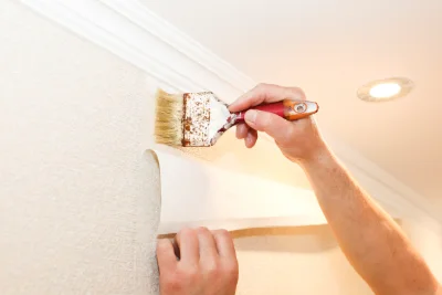 Pose de papier peint à Château-Guibert — revêtements muraux et toiles de verre